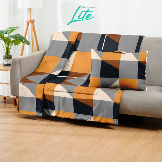 Kintakun Lite Bantal Selimut 150 x 220 Balmut 2in1 Motif Jumeira