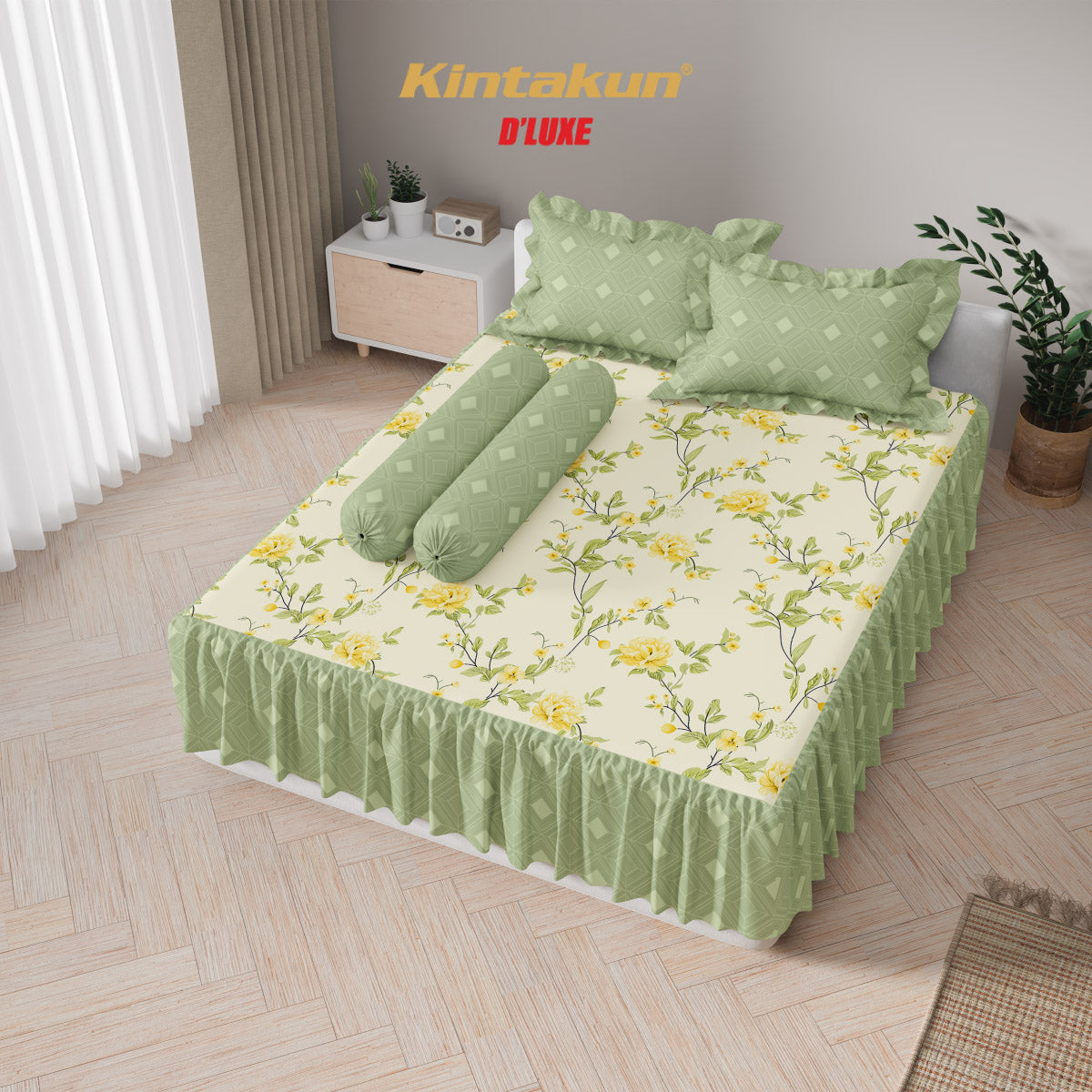 Kintakun Dluxe Sprei Rumbai Kenanga Tinggi 39cm