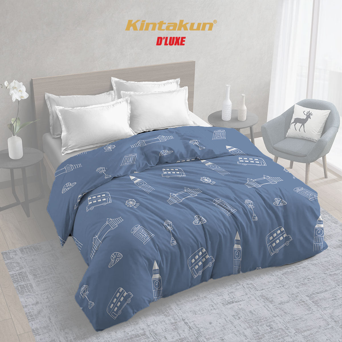 Kintakun Dluxe Gold Comforter Only 230 x 240 Varian Motif