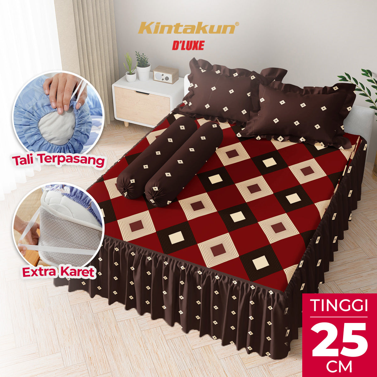 Kintakun Dluxe Sprei Rumbai Lorencia