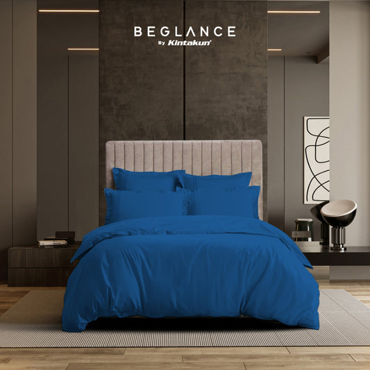 Beglance Cotton Bedcover Comforter Only 220 x 240 Magical Blue