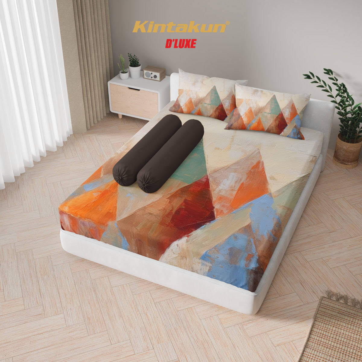 Kintakun Dluxe Sprei Fitted Marco Tinggi 25cm
