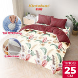 Kintakun Dluxe Bedcover Set Fitted Marmaya Tinggi 25cm