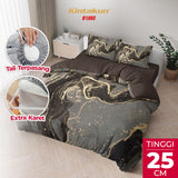 Kintakun Dluxe Bedcover Set Fitted Marvin Tinggi 25cm
