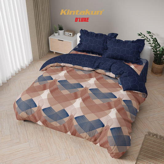Kintakun Dluxe Bedcover Set Rumbai Maura Tinggi 39cm