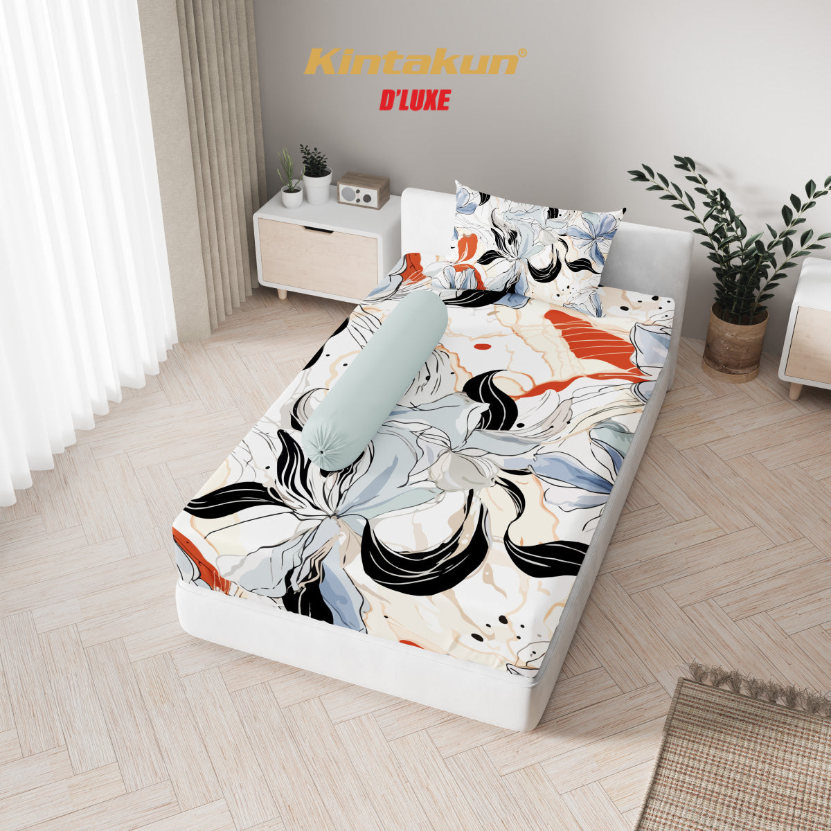 Kintakun Dluxe Sprei Set Fitted 25cm Meilin
