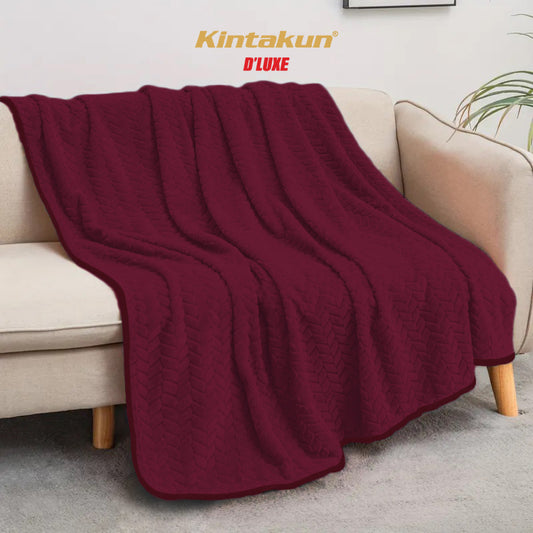 Selimut Luxury Jacquard 160 x 200 Merlot