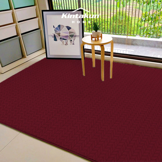 Kintakun Home Karpet Selimut Busa Jacquard 150 x 200 cm Merlot