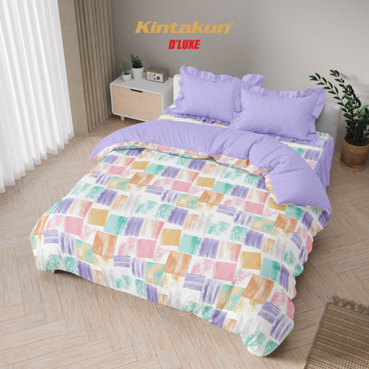 Kintakun Dluxe Bedcover Set Rumbai Mivana Tinggi 39cm