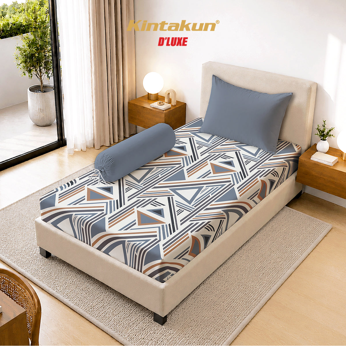 Kintakun Dluxe Sprei Fitted Morence Tinggi 30cm