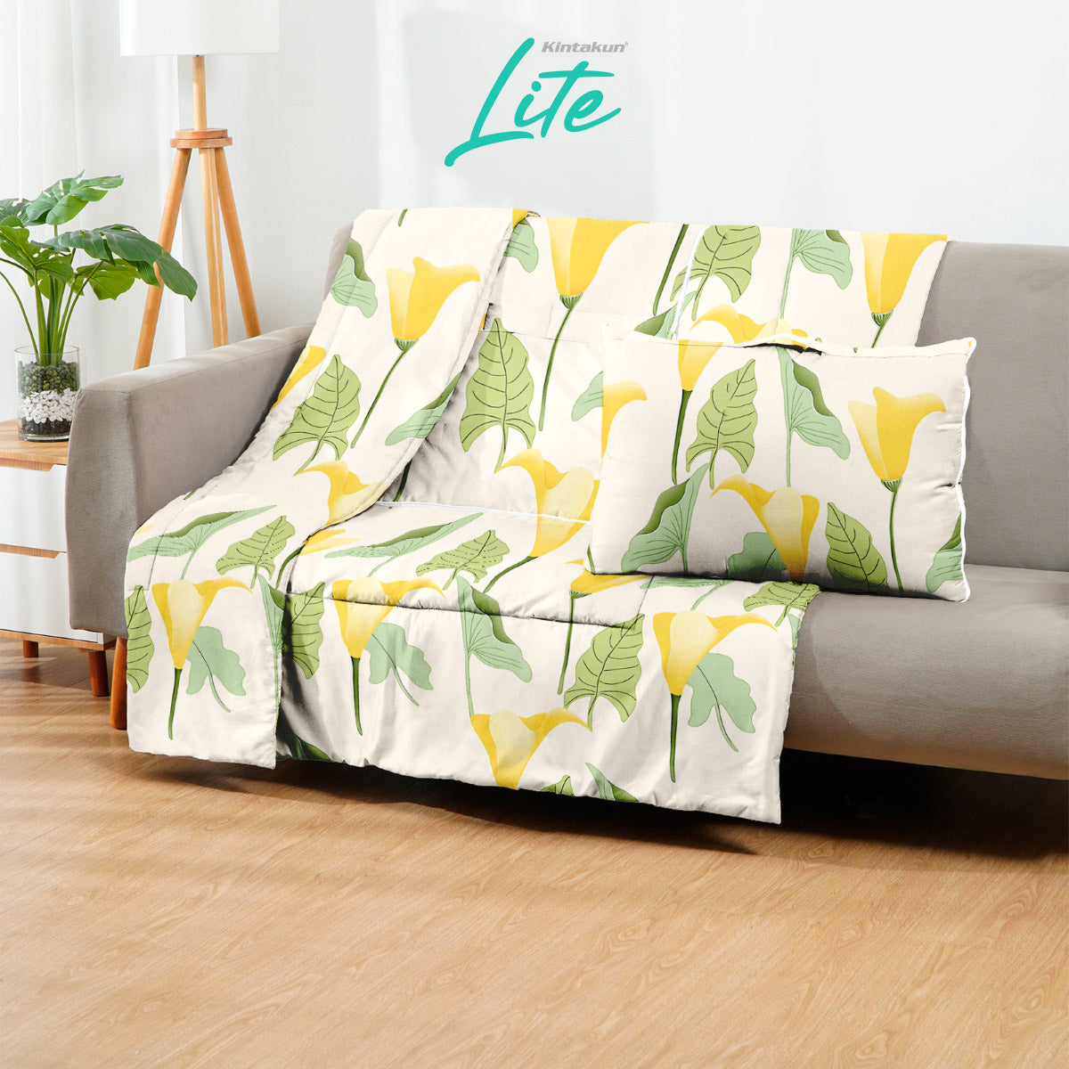 Kintakun Lite Bantal Selimut 150 x 220 Balmut 2in1 Motif Nada