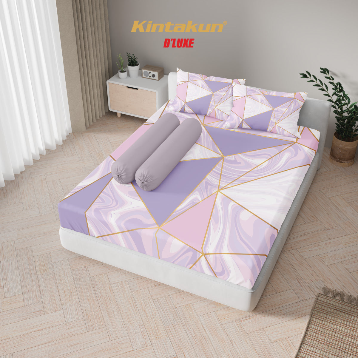 Kintakun Dluxe Sprei Fitted Nadia Tinggi 25cm