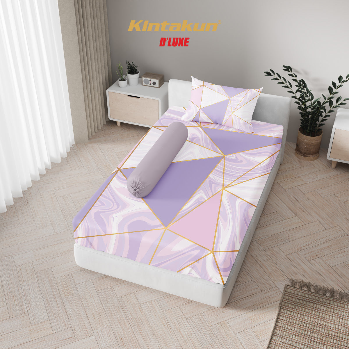 Kintakun Dluxe Sprei Fitted Nadia Tinggi 25cm