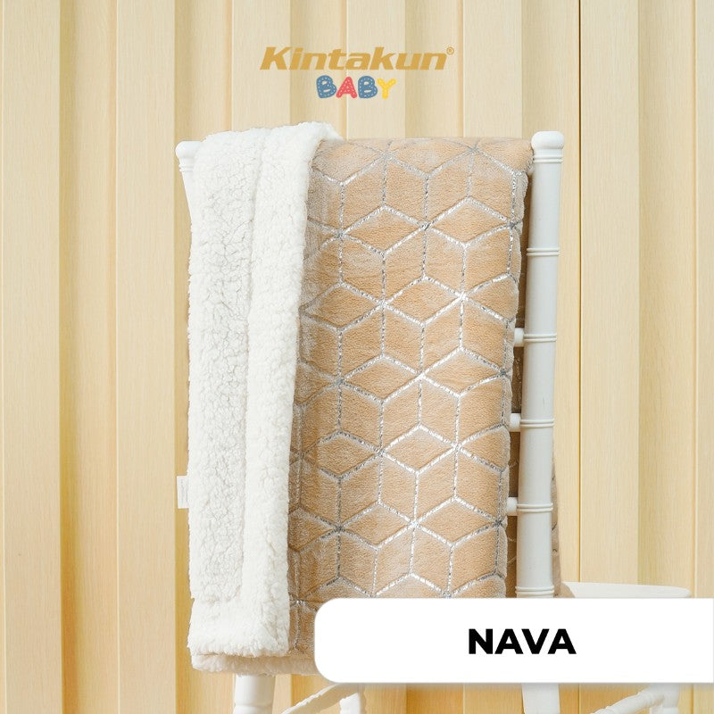 Sherpa Foil Baby Blanket 76 x 102