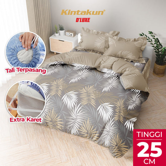 Kintakun Dluxe Bedcover Set Rumbai Nayla Tinggi 25cm
