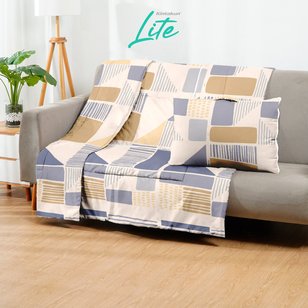 Kintakun Lite Bantal Selimut 150 x 220 Balmut 2in1 Motif Neima
