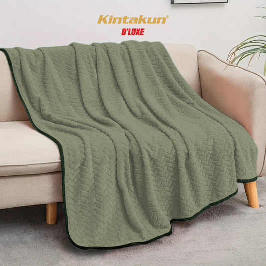 Kintakun Selimut Luxury Lembut & Mewah 160 x 200 cm Olivine