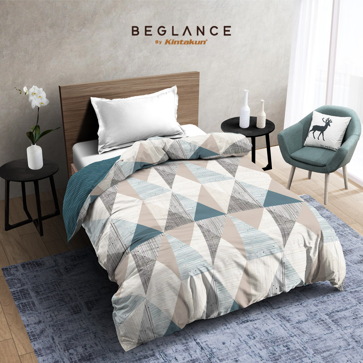 Beglance Mirosuede Comforter Only 160 x 240 Varian Motif