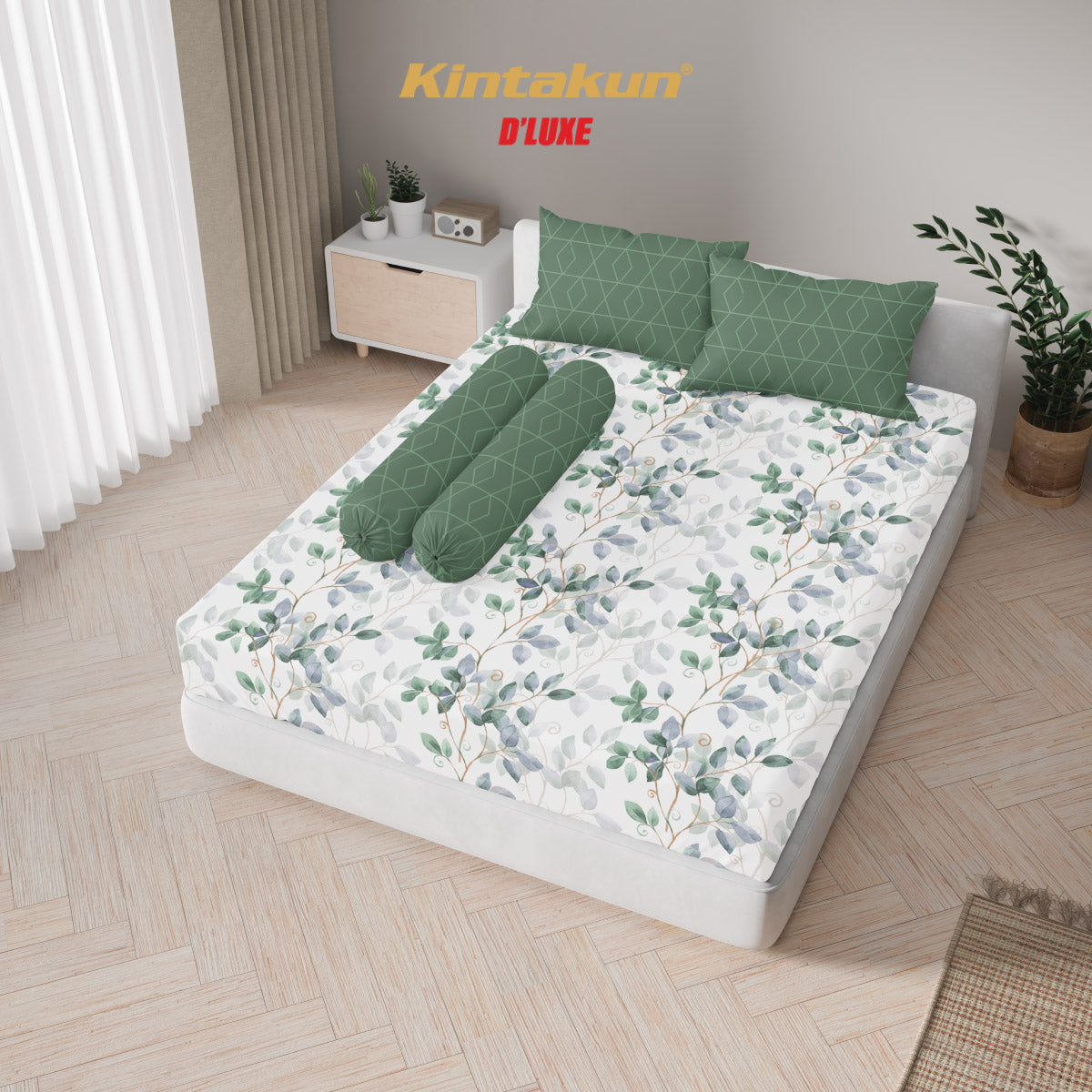 Kintakun Dluxe Sprei Fitted Padma Tinggi 25cm