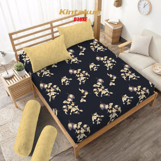 Kintakun DLUXE Sprei Set Fitted Puspa Tinggi 20 cm