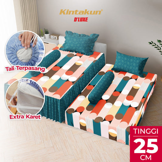 Kintakun Dluxe Sprei Duo 2in1 Rayhan Tinggi 25cm