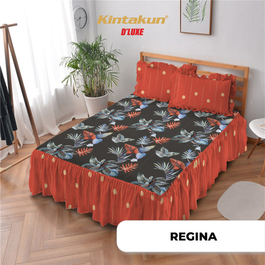 Kintakun DLUXE Sprei Set Rumbai Tinggi 39 cm Regina