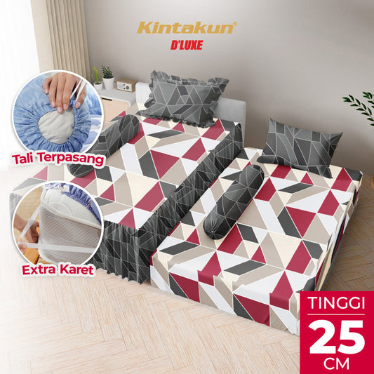 Kintakun Dluxe Sprei Duo 2in1 Roni Tinggi 25cm