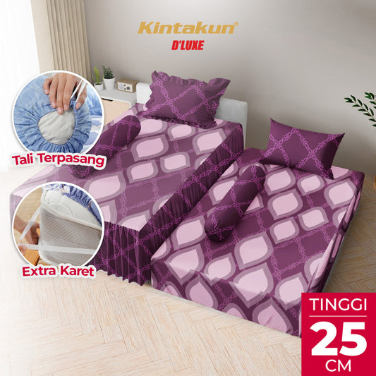 Kintakun Dluxe Sprei Duo 2in1 Rosalva Tinggi 25cm