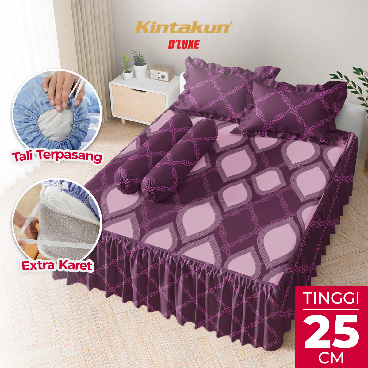Kintakun Dluxe Sprei Rumbai Rosalva