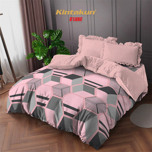 Kintakun DLUXE Bedcover Set Rumbai Rena Tinggi 39 cm