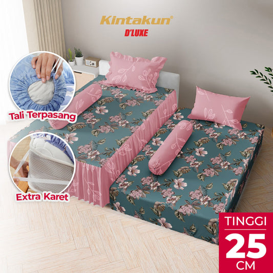Kintakun Dluxe Sprei Duo 2in1 Safira Tinggi 25cm