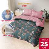 Kintakun Dluxe Bedcover Set Rumbai Safira Tinggi 25cm