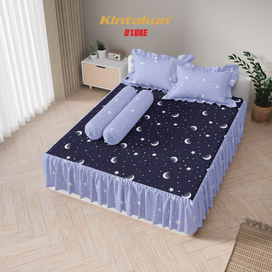 Kintakun Dluxe Sprei Rumbai Sandi Tinggi 39cm