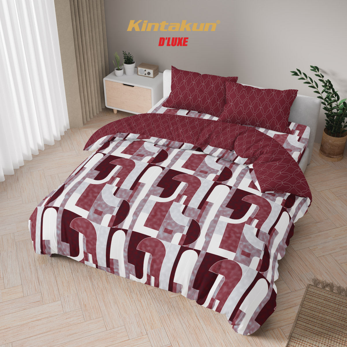 Kintakun Dluxe Bedcover Set Fitted Satria Tinggi 25cm