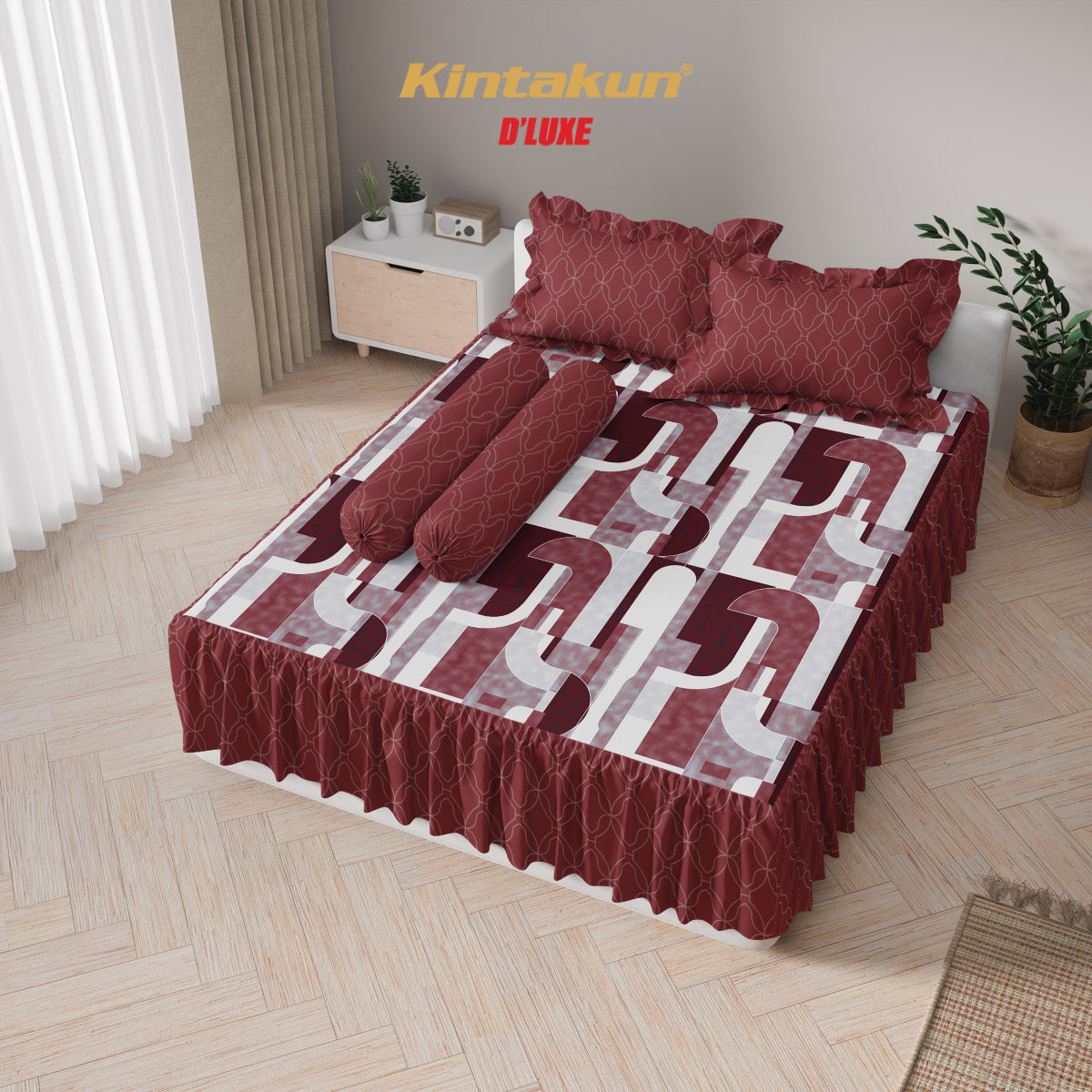 Kintakun Dluxe Sprei Rumbai Satria Tinggi 39cm