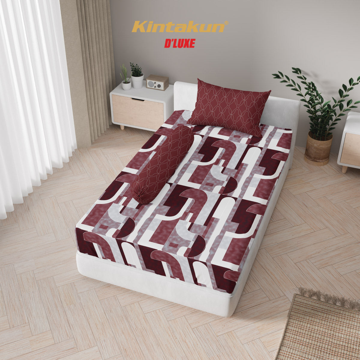Kintakun Dluxe Sprei Fitted Satria Tinggi 25cm