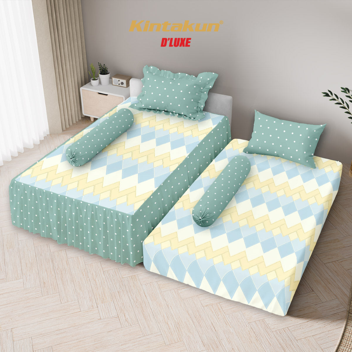 Kintakun Dluxe Sprei Duo 2in1 Serina