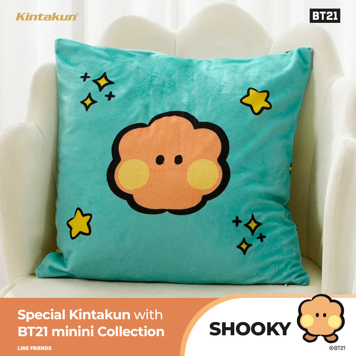 Kintakun Home Bantal Sofa Zipper 40 x 40 Kartun Animasi minini Varian Karakter