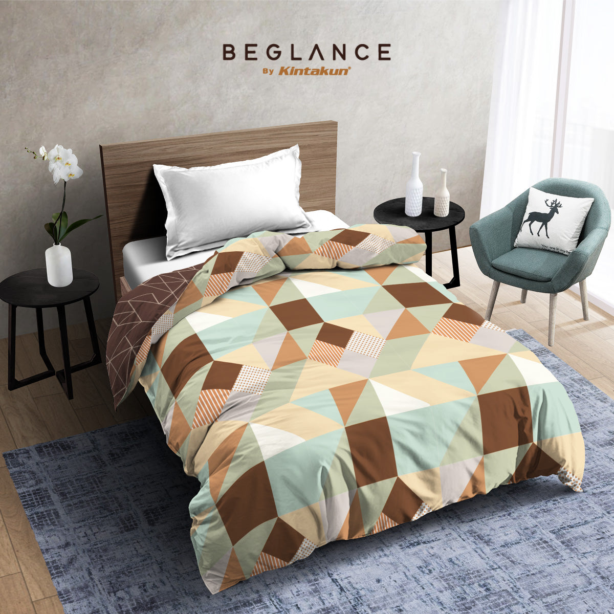 Beglance Mirosuede Comforter Only 160 x 240 Varian Motif