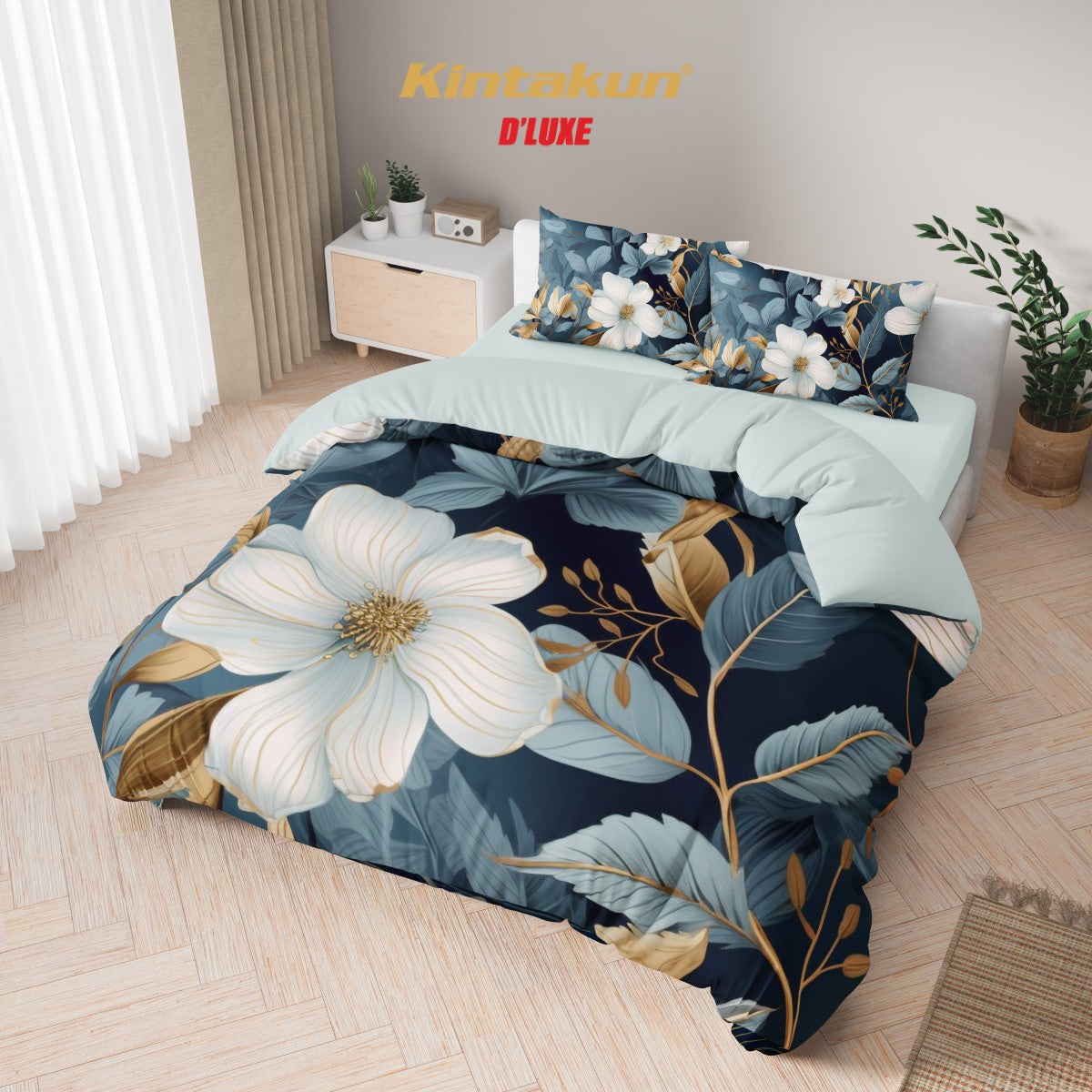 Kintakun Dluxe Bedcover Fitted Sofie Tinggi 25cm