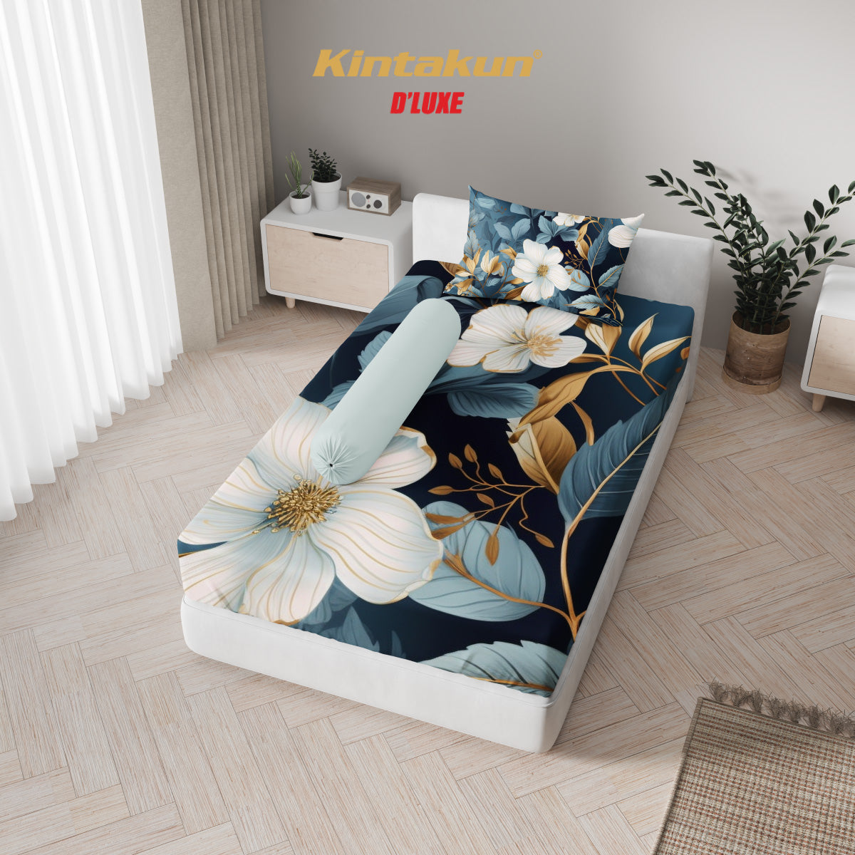 Kintakun Dluxe Sprei Fitted Sofie Tinggi 25cm