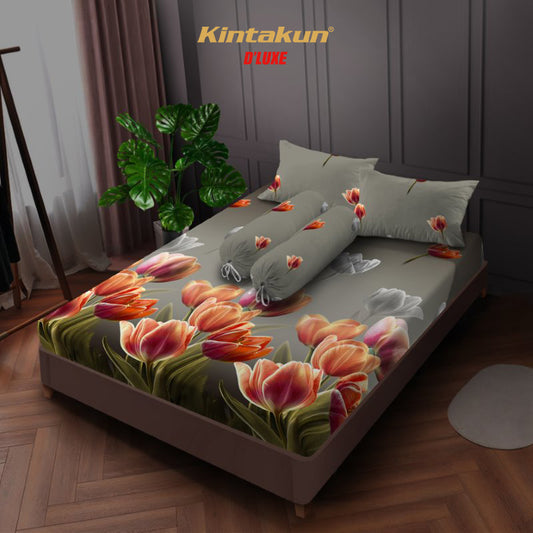 Kintakun DLUXE Sprei Set Fitted Arunika Tinggi 20 cm