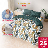 Kintakun Dluxe Bedcover Set Fitted Telania Tinggi 25cm