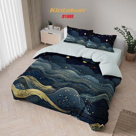 Kintakun Dluxe Bedcover Fitted Theo Tinggi 25cm