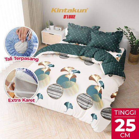 Kintakun Dluxe Bedcover Set Rumbai Ulya Tinggi 25cm
