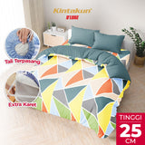 Kintakun Dluxe Bedcover Set Fitted Varelia Tinggi 25cm