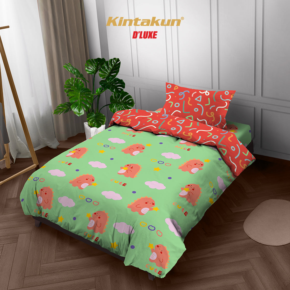 Kintakun Dluxe Bedcover Fitted Varen Tinggi 20 cm