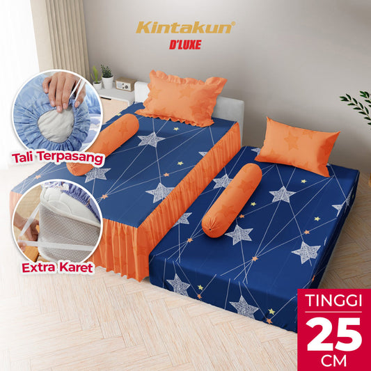 Kintakun Dluxe Sprei Duo 2in1 Viona Tinggi 25cm