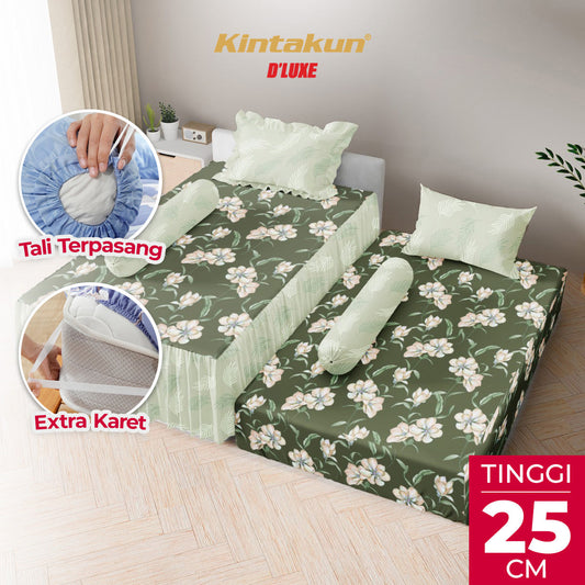 Kintakun Dluxe Sprei Duo 2in1 Yasmin Tinggi 25cm