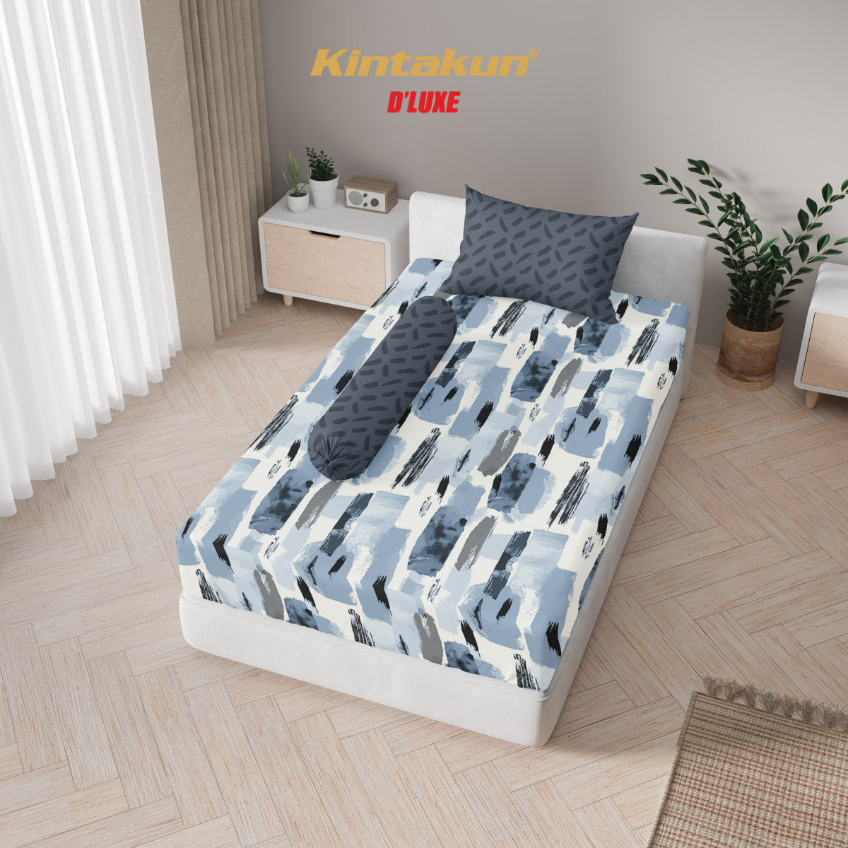 Kintakun Dluxe Sprei Fitted Yoga Tinggi 25cm